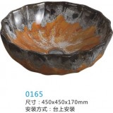 實色釉藝術盆