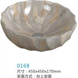 實色釉藝術盆
