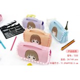 新美丽7335手提花边笔袋