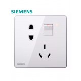 西门子睿智一开五孔(白）