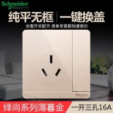 施耐德绎尚一开16A空调（金）