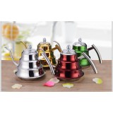 不锈钢细口竹节壶 酒店泡茶壶电磁炉烧水壶