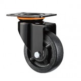 中型活动双轴黑尼龙高温轮