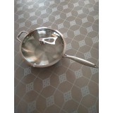 食品级304不锈钢精品炒锅