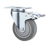 中型活动双刹双轴TPR轮