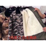 03剪刀迷彩白毛小棉袄