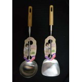 砂光 实木柄铲勺