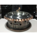 造型酒精炉中国风鼓楼铝制酒精炉