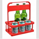 红色塑料啤酒收纳提架