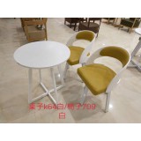 桌子k64白/椅子709白