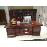 木皮板台书柜办公桌