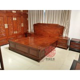 卧室系列缅甸花梨金玉满堂大床