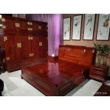 卧室系列刺猬紫檀盛世风华与顶箱柜