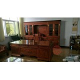 书房系列刺猬紫檀书柜办公