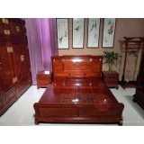 卧室系列刺猬紫檀大床