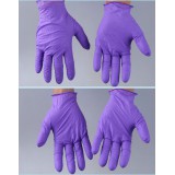 紫色加厚丁晴耐油手套