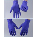 宝石蓝丁晴手套