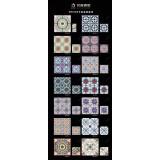 规格：30乘30手绘花砖系列