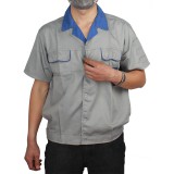 半袖工作服涤棉材质 短袖工作服