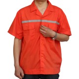 橘色工作服 夏季半袖环卫服