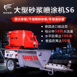 上海三旗S6多功能水泥砂浆喷涂机防火涂料机内外墙抹墙机全自动