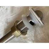 申泉牌面盆翻板下水口，铜镀铬