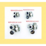 不锈钢异径双外丝