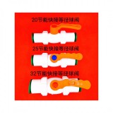 节能快接球阀