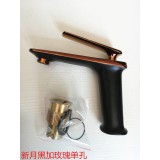 新月黑加玫瑰单孔