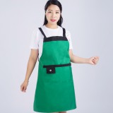 H肩带纽扣防水围裙