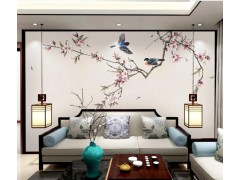 中式手绘背景墙