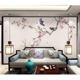 中式手绘背景墙