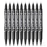 黑色水性记号笔彩色双头勾线笔