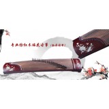 专业仿红木贴花古筝 牡丹图案