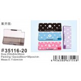 小灵精皮革塑料文具盒35116、12