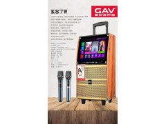 GAV拉杆视频音响K87W网络触摸、10寸喇叭，15.1寸屏