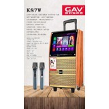 GAV拉杆视频音响K87W网络触摸、10寸喇叭，15.1寸屏