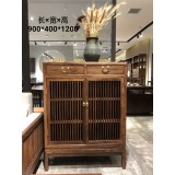 北方老榆木新中式边柜矮柜系列