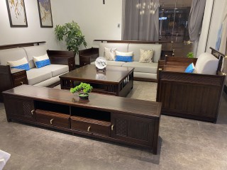 乌金木新中式沙发系列