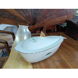 白玉瓷日出东方加金