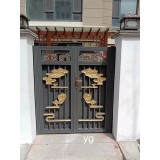 庭院门系列-中式对开门祥云