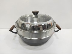 东威网格铸铁炖锅彩盒（双层）