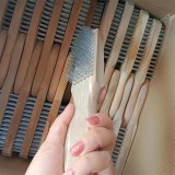 木柄钢丝刷白丝14*14丝