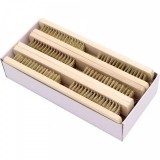 镀铜木柄钢丝刷