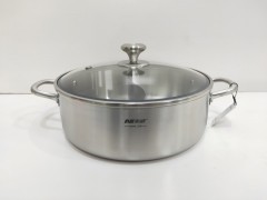 东威304三层钢特厚火锅（鸳鸯）